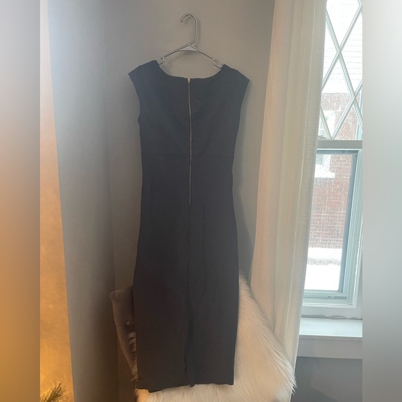 Gray midi sheath dress size 6 - Picture 3 of 4